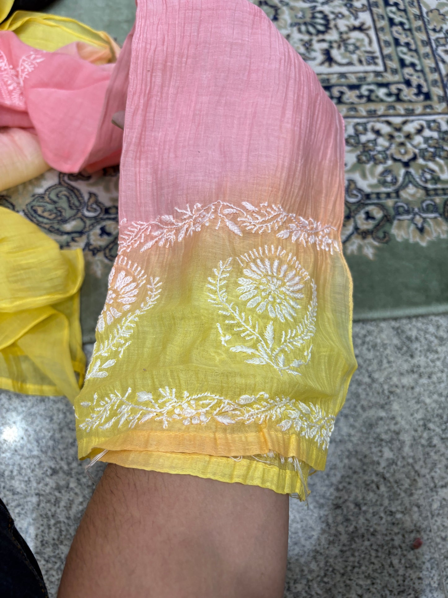 Premium pure mal chanderi semi stitched set with dupatta
