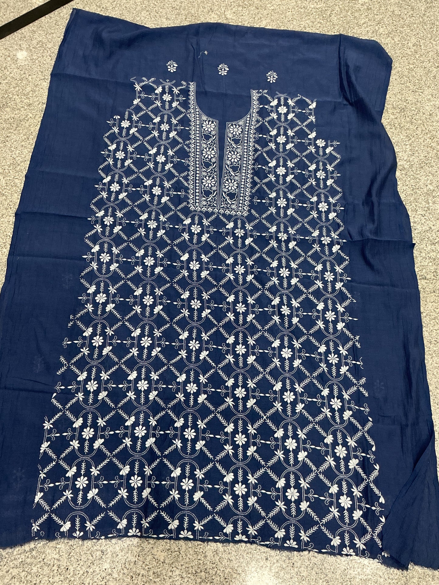 Premium fine chikankari suit with dupatta