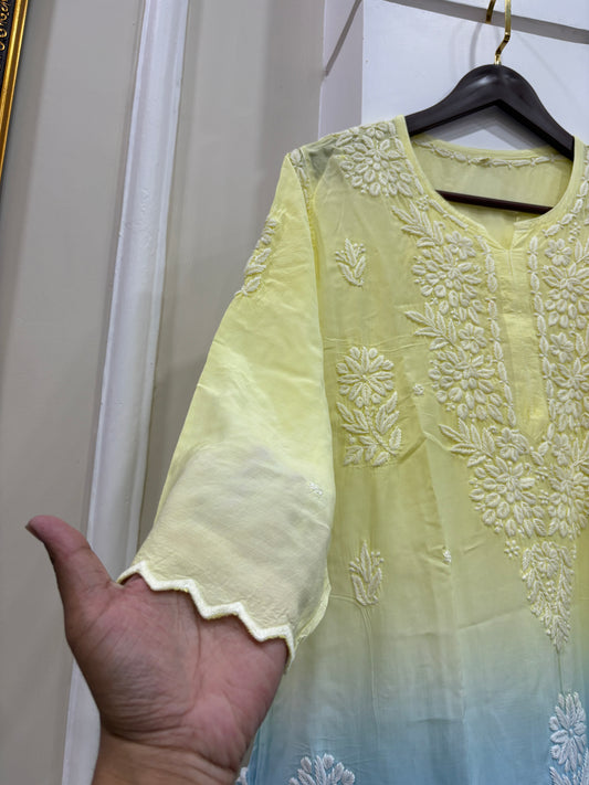 Cutwork set chikankari
