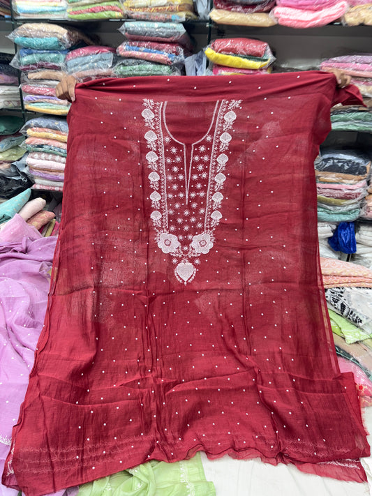 Premium chikankari suit with dupatta