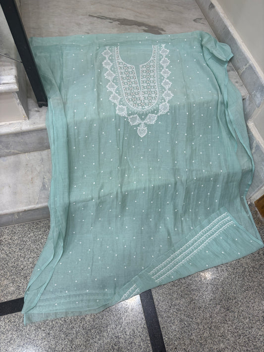 Premium Chikankari suit with Dupatta