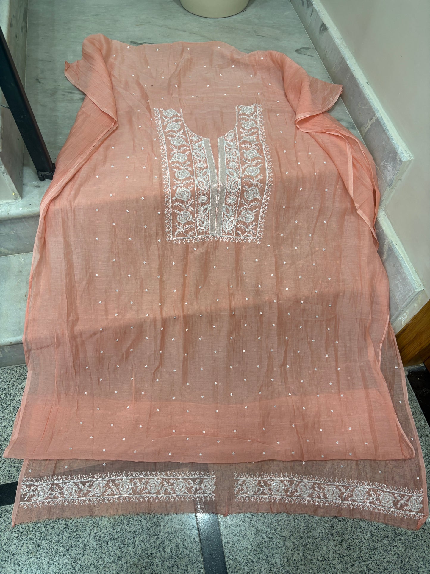Premium Chikankari suit with dupatta