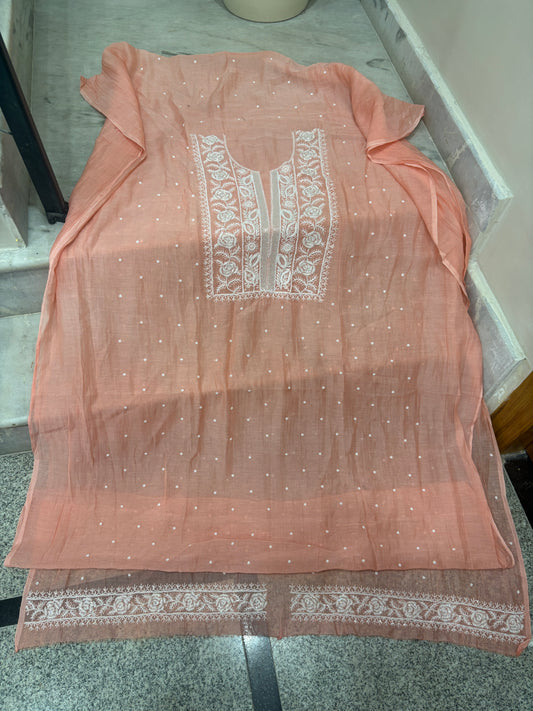 Premium Chikankari suit with dupatta