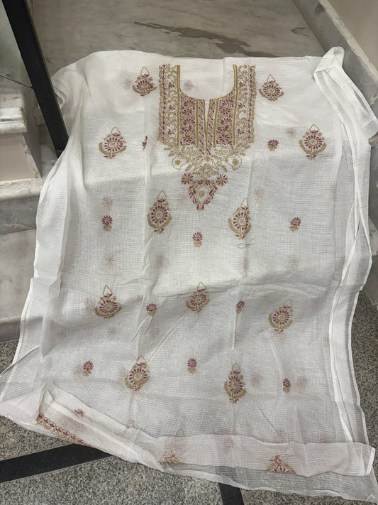 Chikankari suit with dupatta