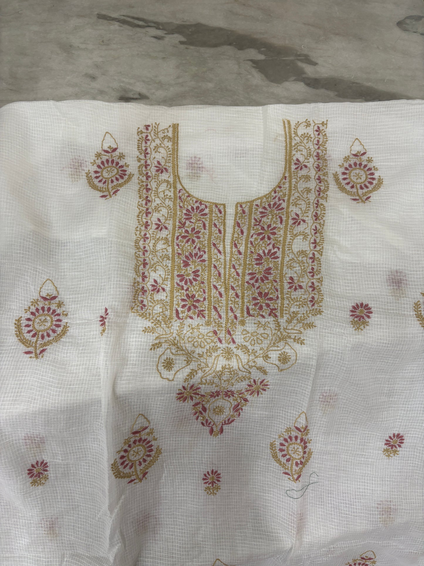 Chikankari suit with dupatta