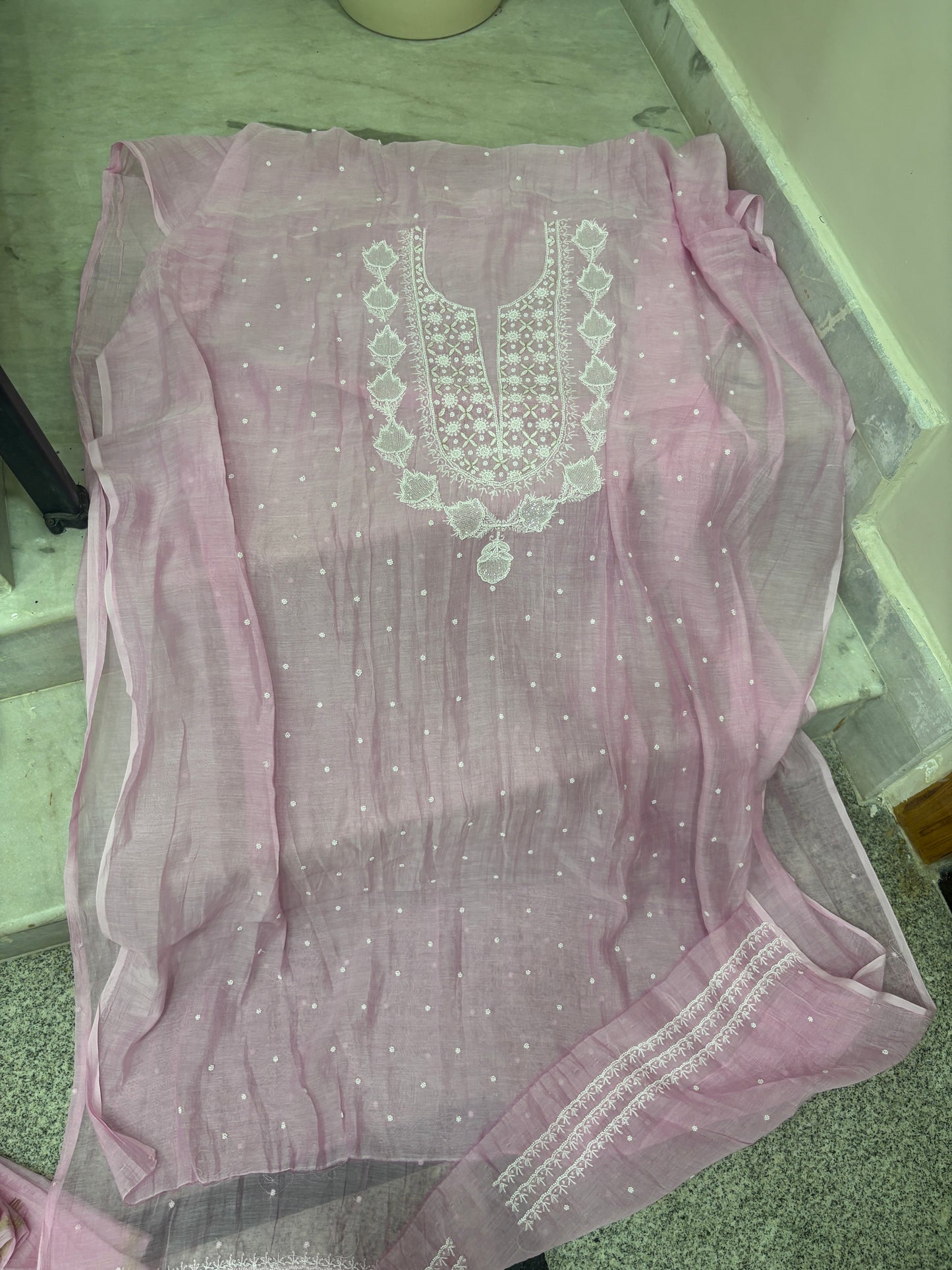 Premium chikankari suit with dupatta